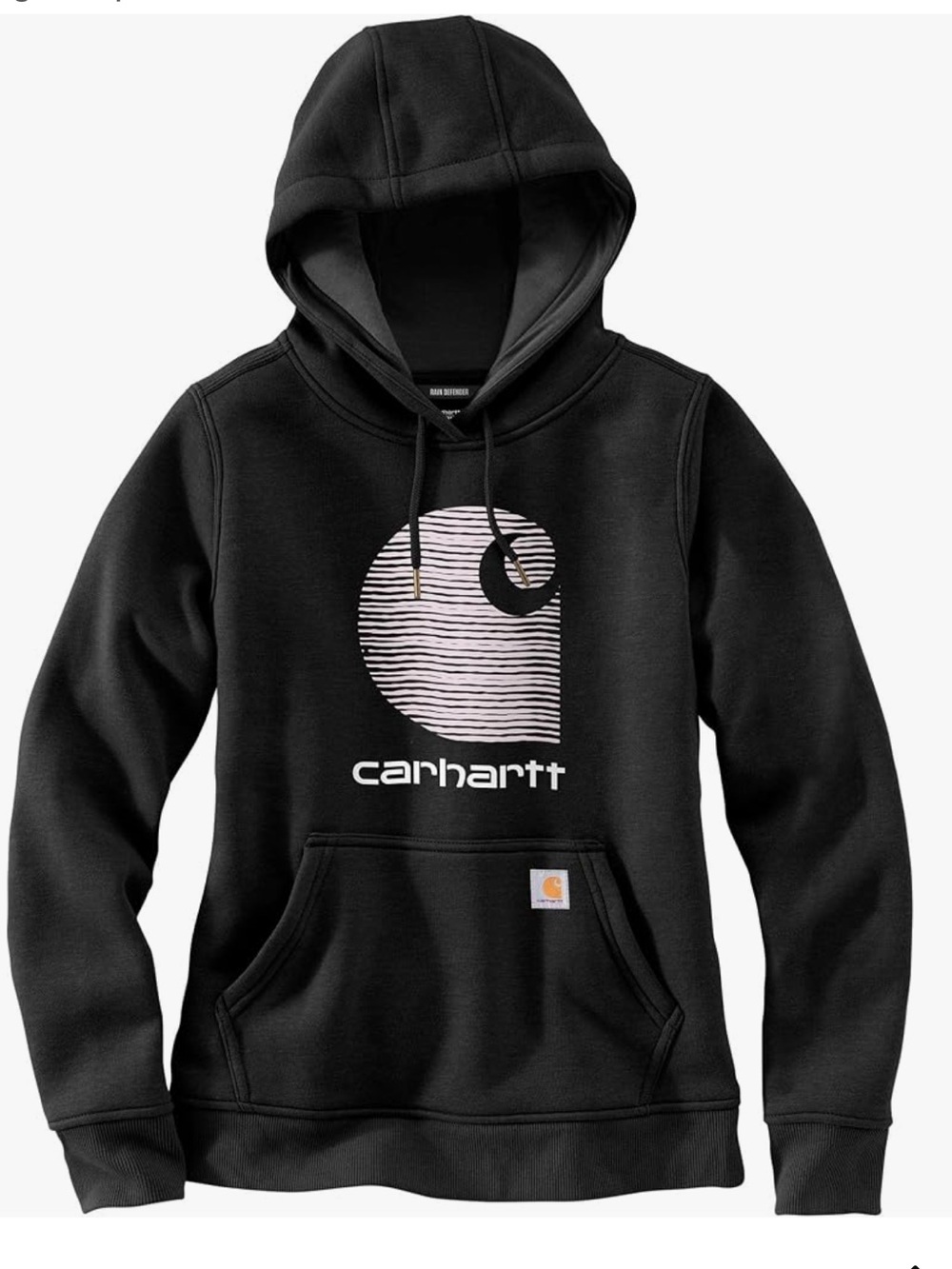 Carhartt Women's Rain Defender Midweight "C" Logo Graphic Sweatshirt Size M NWT
